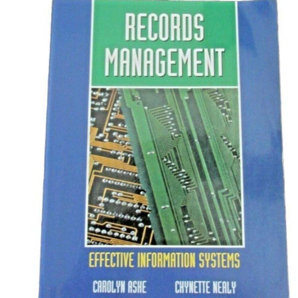 Records Management Effective Information Systems Paperback Softcover‎ Text Book